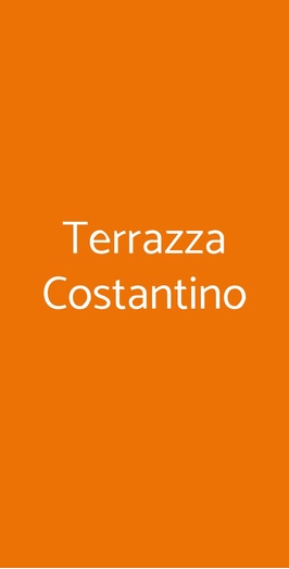Terrazza Costantino, Sclafani Bagni