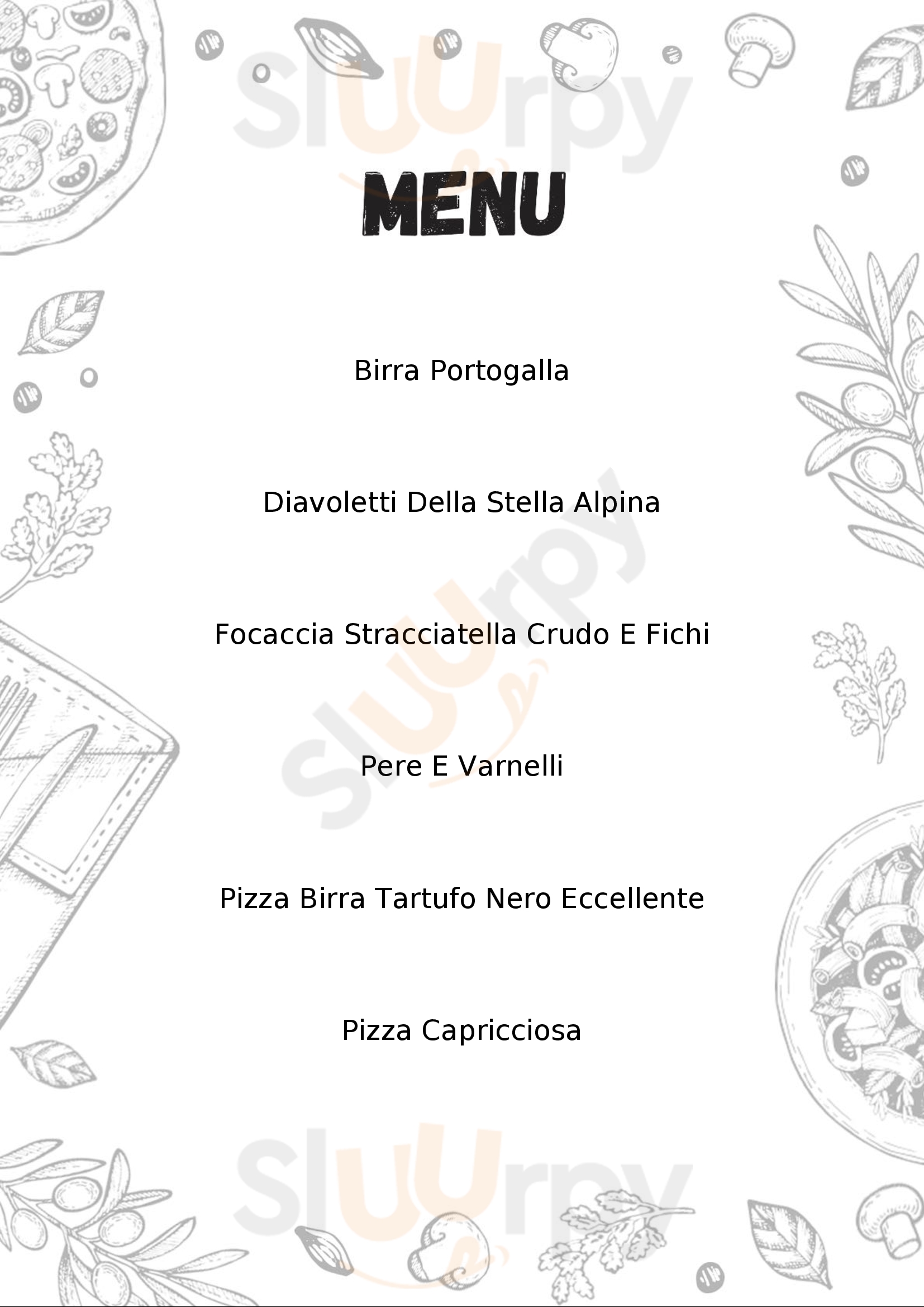 Pizzeria Stella Alpina Ponzano di Fermo menù 1 pagina