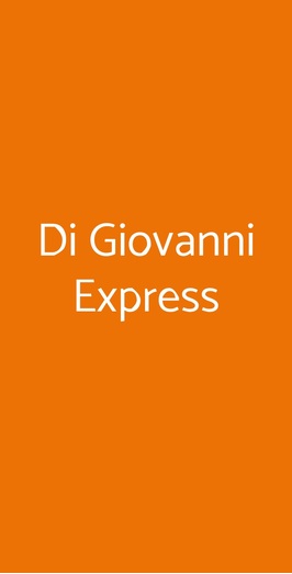 Di Giovanni Express, Palermo