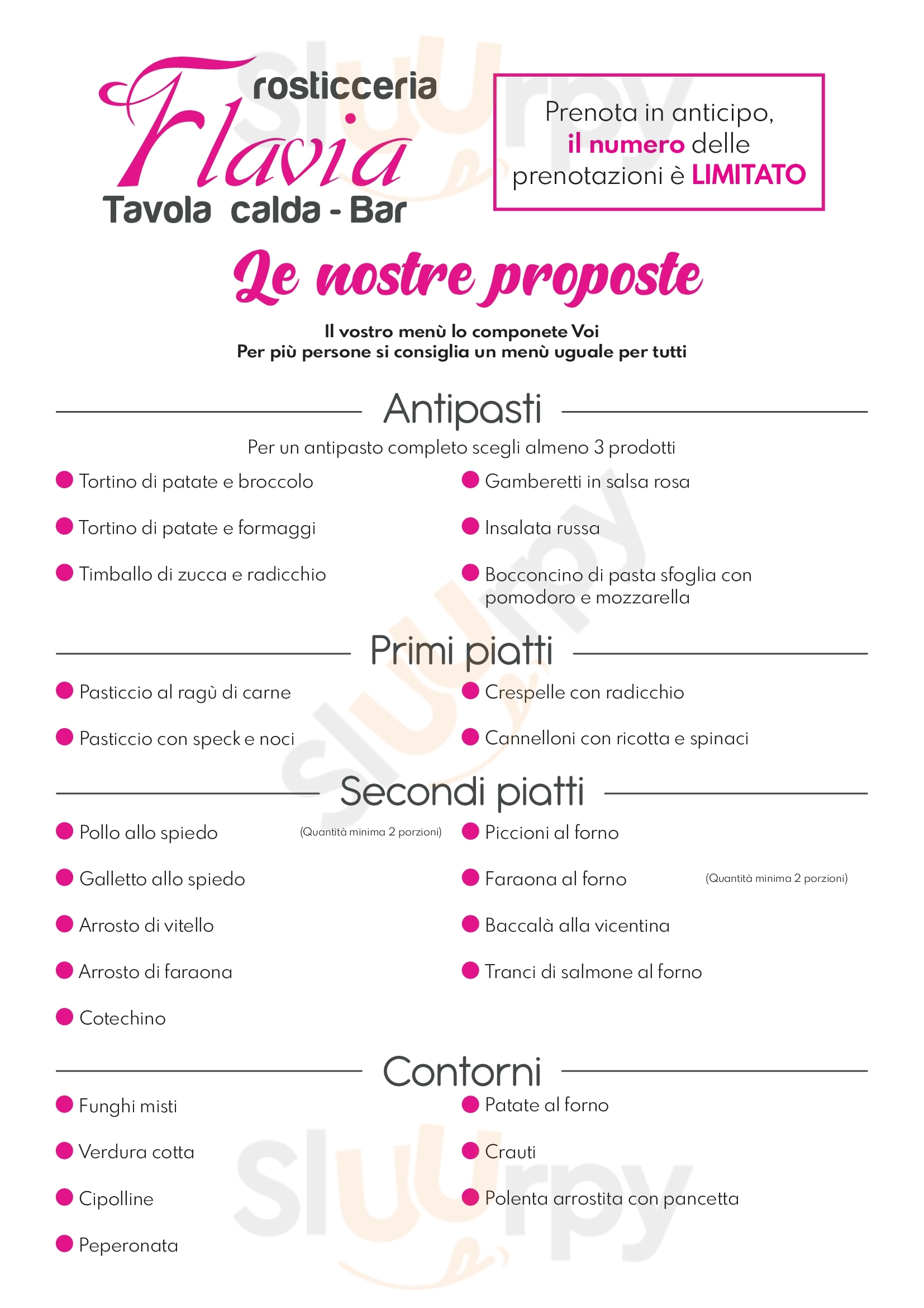 Rosticceria Flavia Breganze Breganze menù 1 pagina