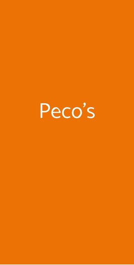 Peco's, Palermo