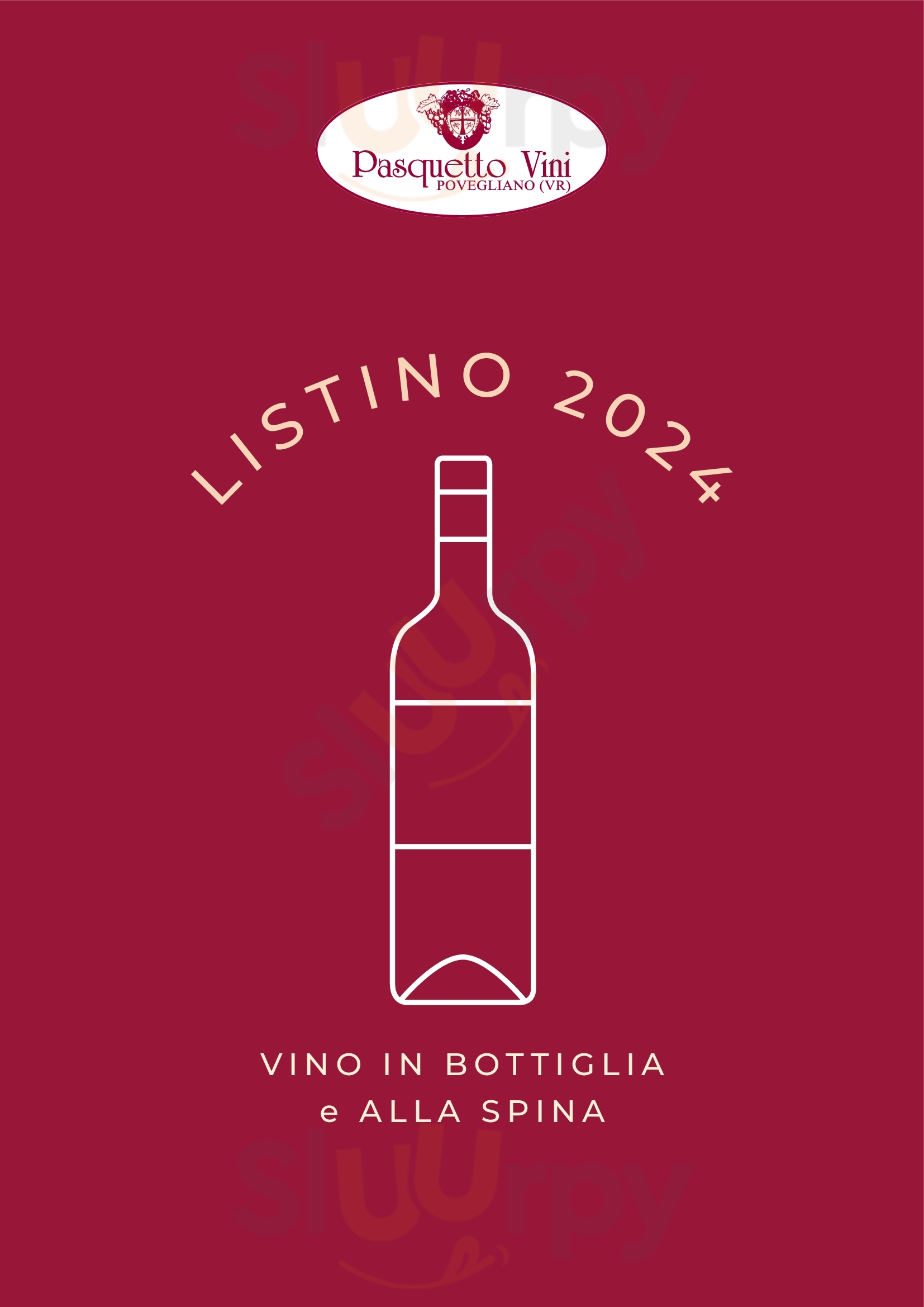 Pasquetto Vini Povegliano Veronese menù 1 pagina