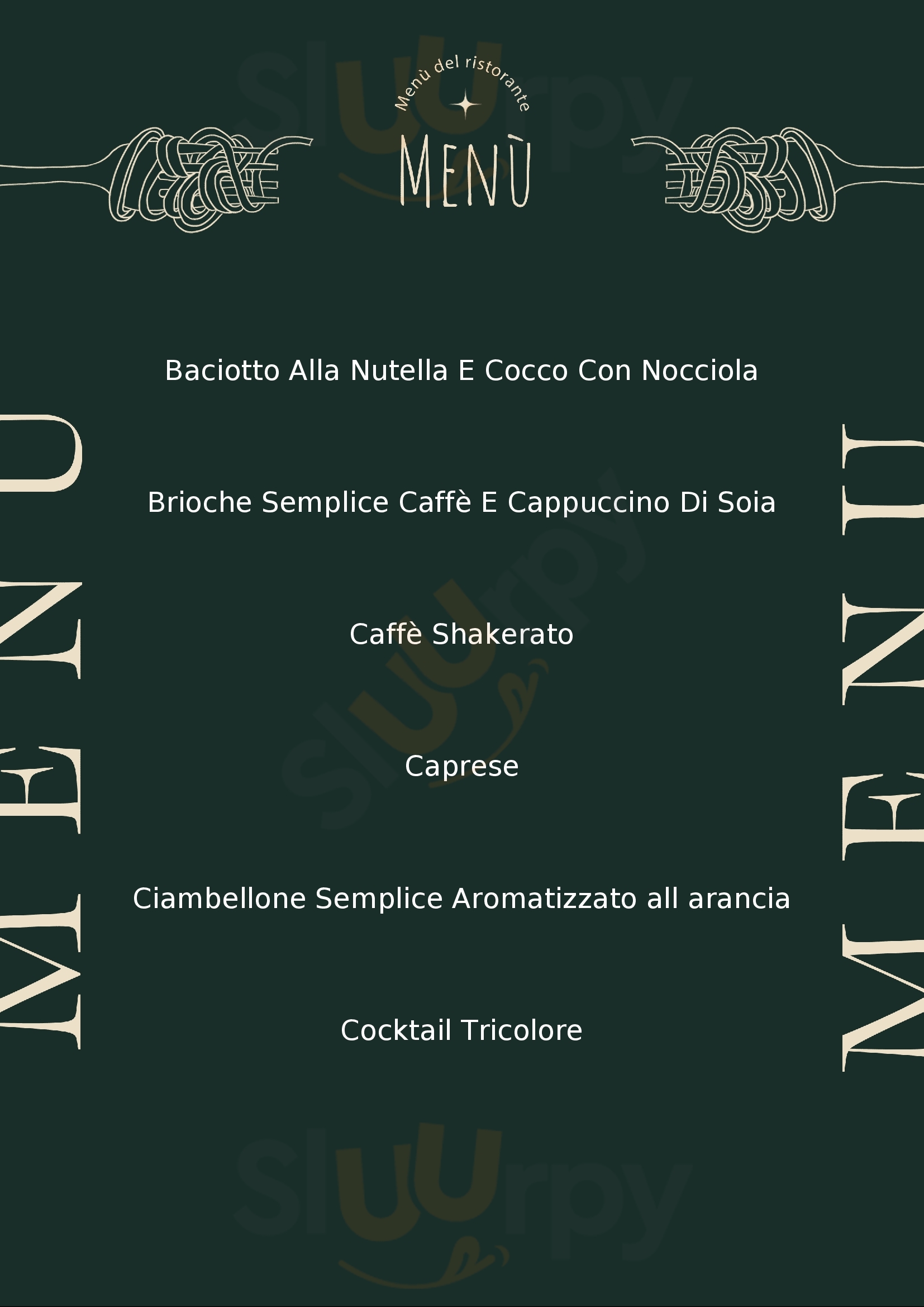 Saquella Espresso Club Terni Collelicino menù 1 pagina