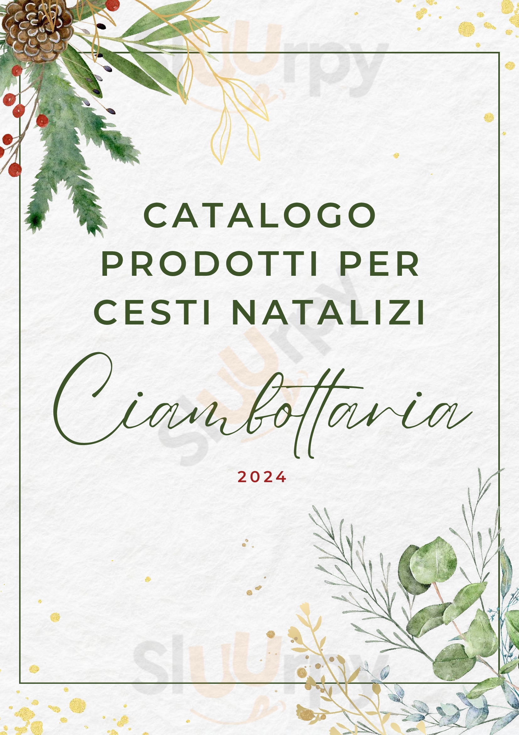 Ciambottaria Cusano Milanino menù 1 pagina