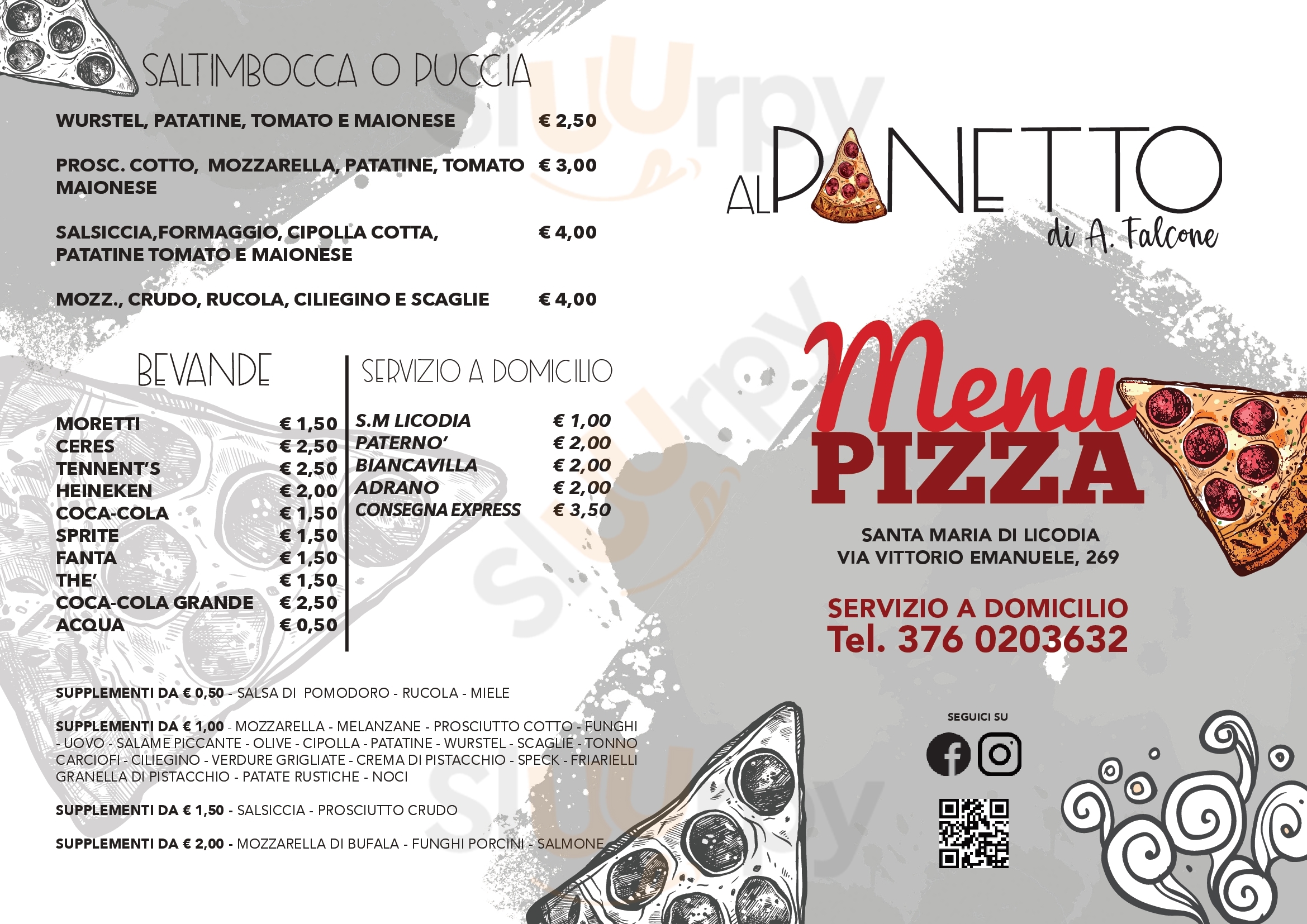 Al Panetto - Pizza & Wine Santa Maria di Licodia menù 1 pagina