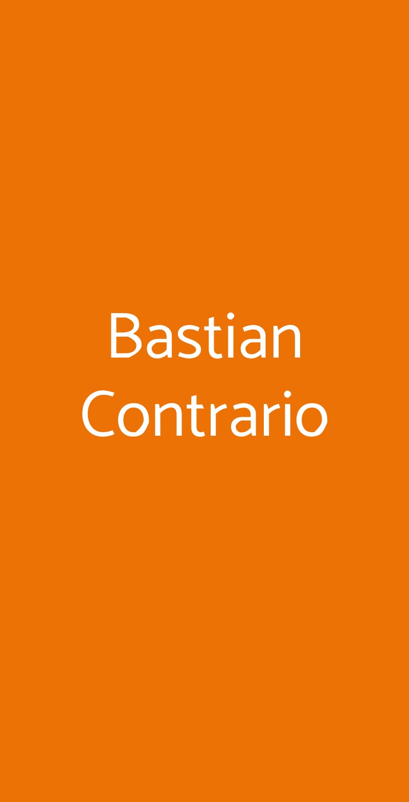 Bastian Contrario Roma menù 1 pagina