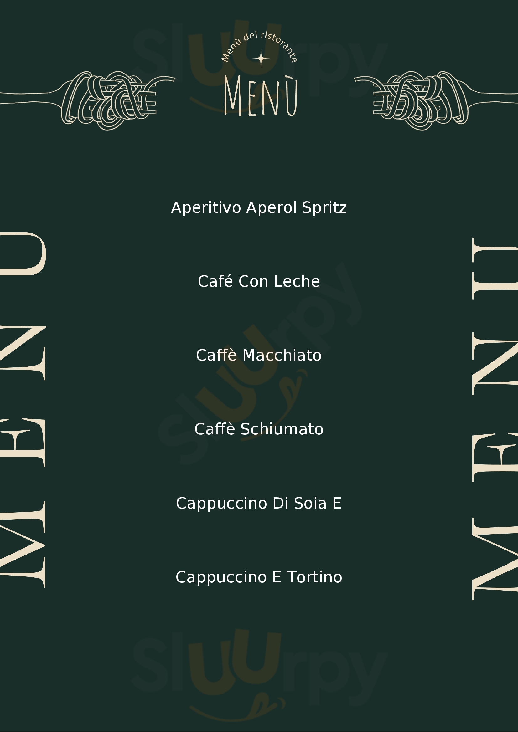 Ciamei Caffè Roma menù 1 pagina