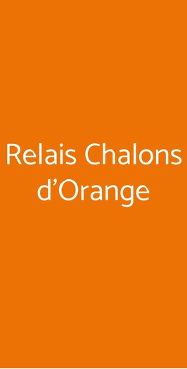 Relais Chalons D'orange, Alvito