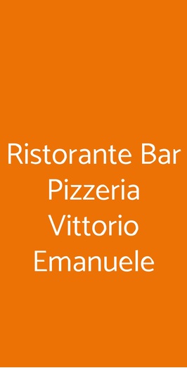 Ristorante Bar Pizzeria Vittorio Emanuele, Anagni