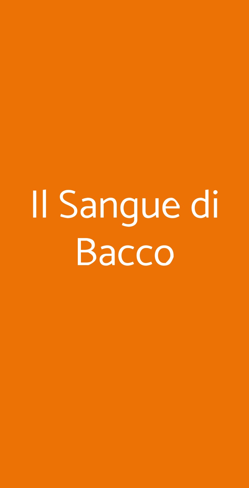 Il Sangue di Bacco Cassino menù 1 pagina