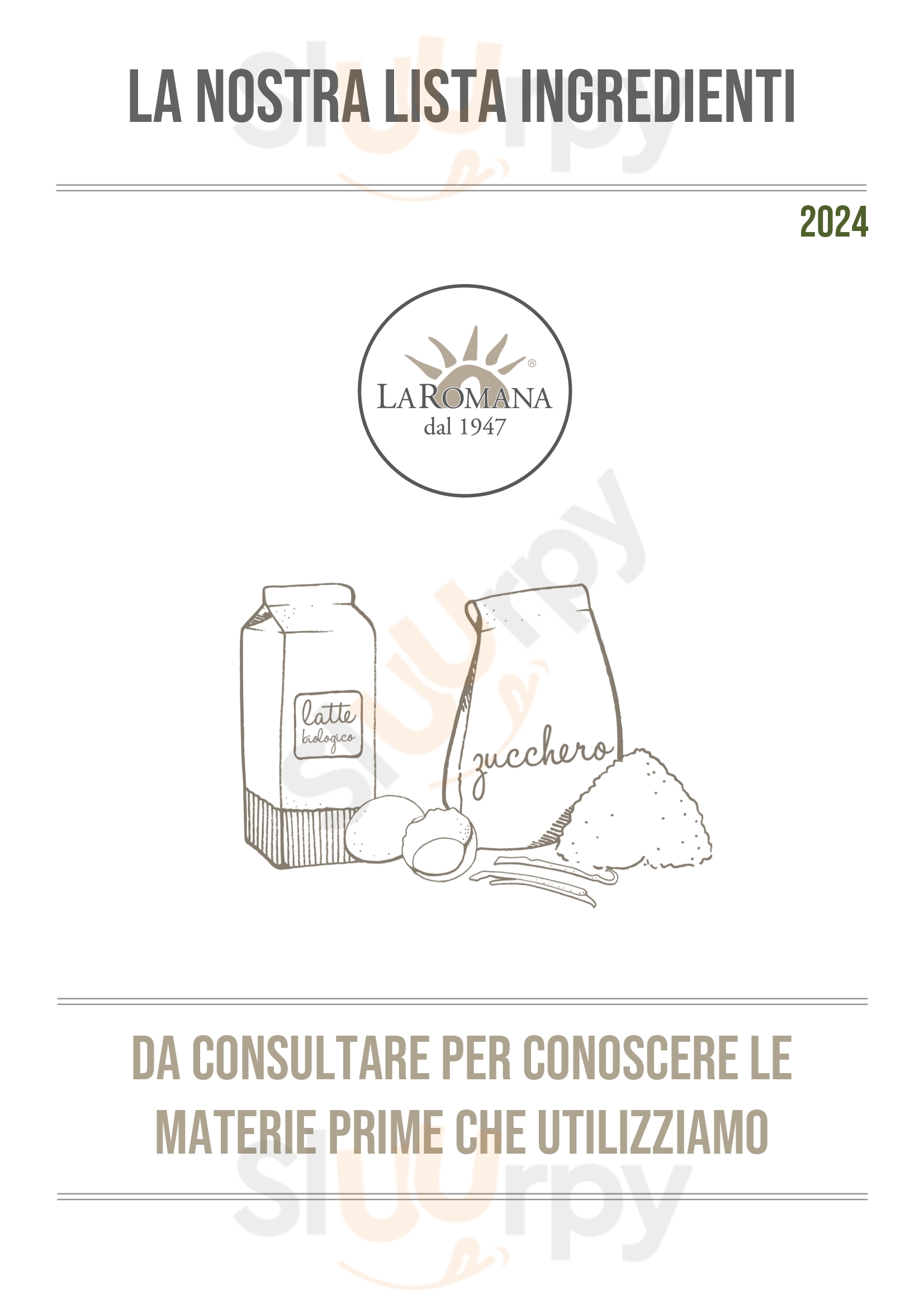 Gelateria La Romana Milano Viale Pasubio Milano menù 1 pagina