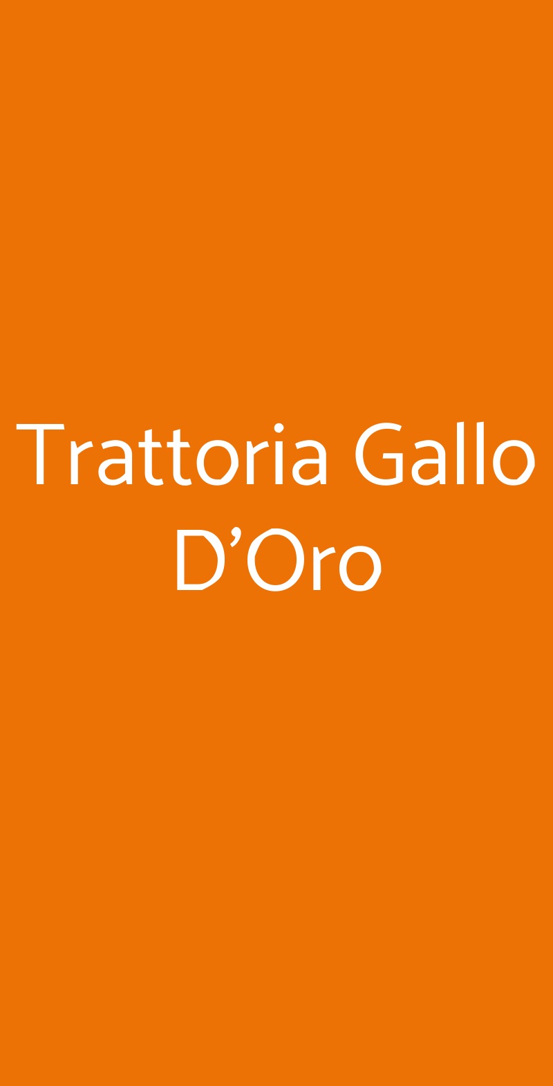 Trattoria Gallo D'Oro Bagheria menù 1 pagina