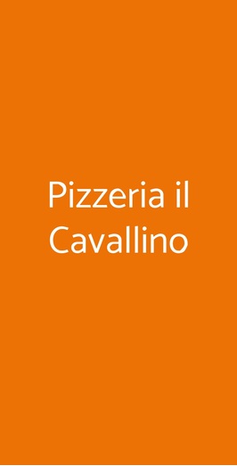 Pizzeria Il Cavallino, Frosinone
