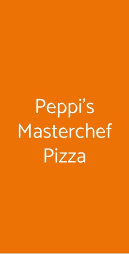 Peppi's Masterchef Pizza, Palermo