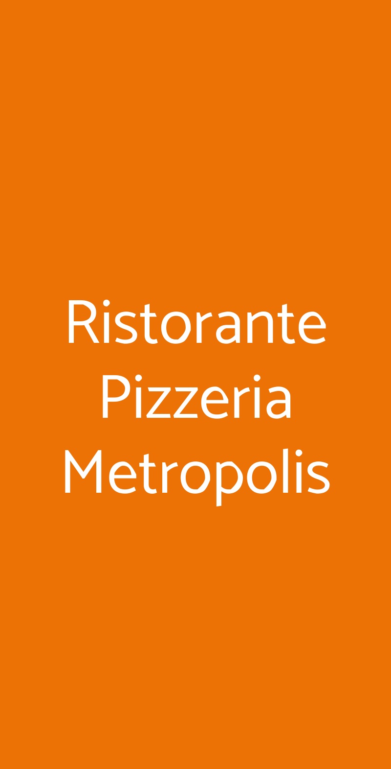 Ristorante Pizzeria Metropolis, Conegliano