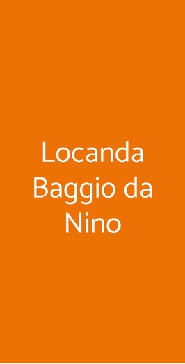 Locanda Baggio Da Nino Asolo Menu prezzi valutazione del