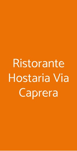 Ristorante Hostaria Via Caprera, Vittorio Veneto