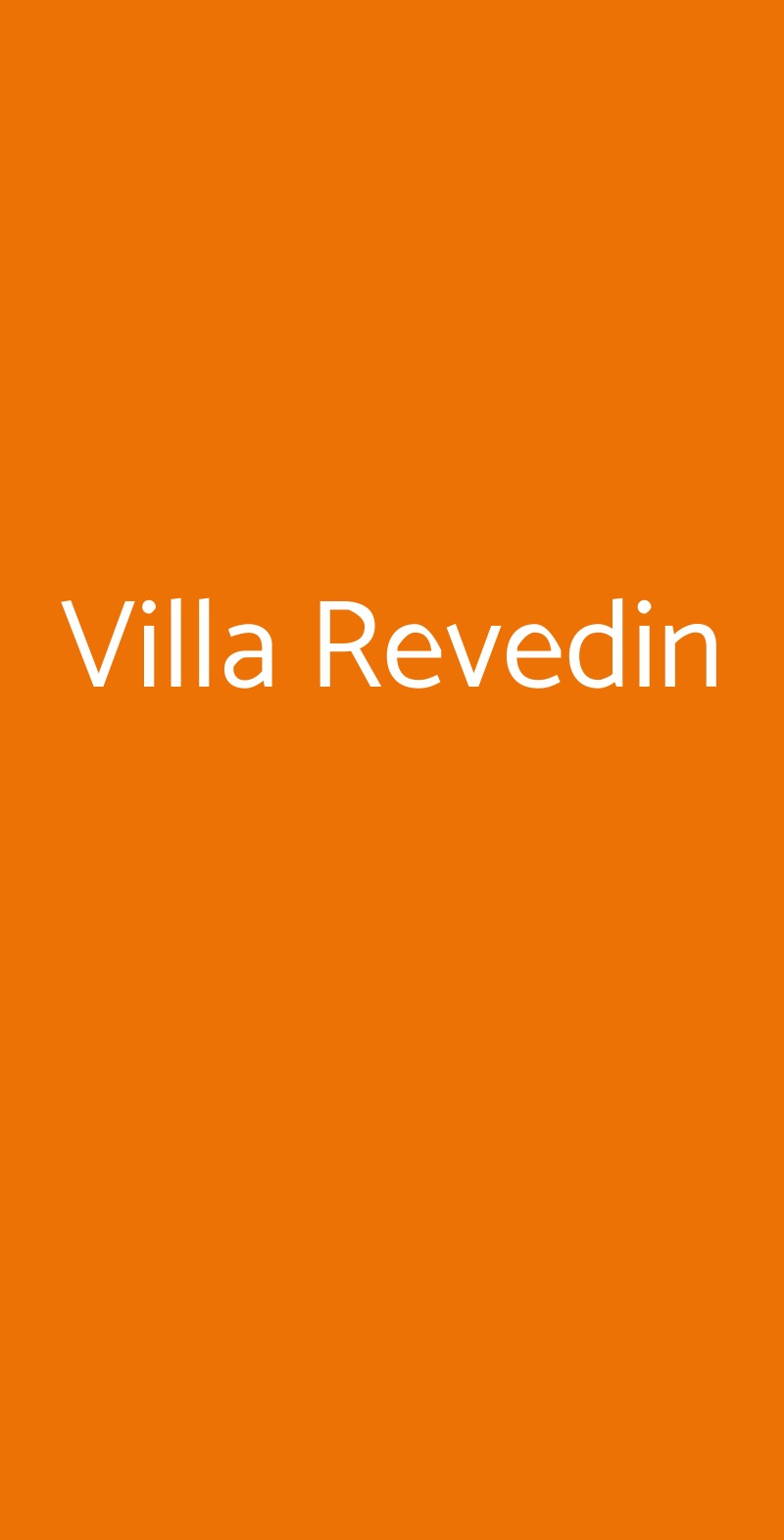 Villa Revedin Gorgo al Monticano menù 1 pagina