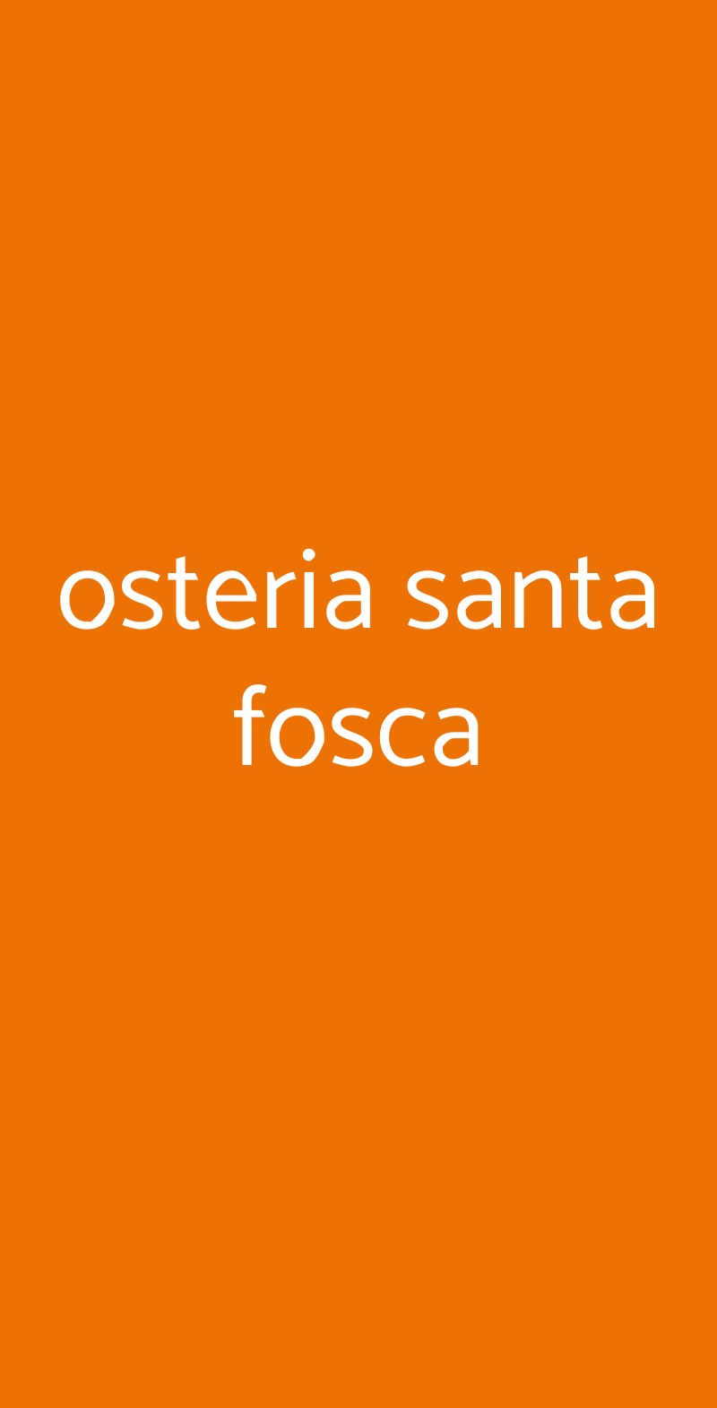 osteria santa fosca Altivole menù 1 pagina