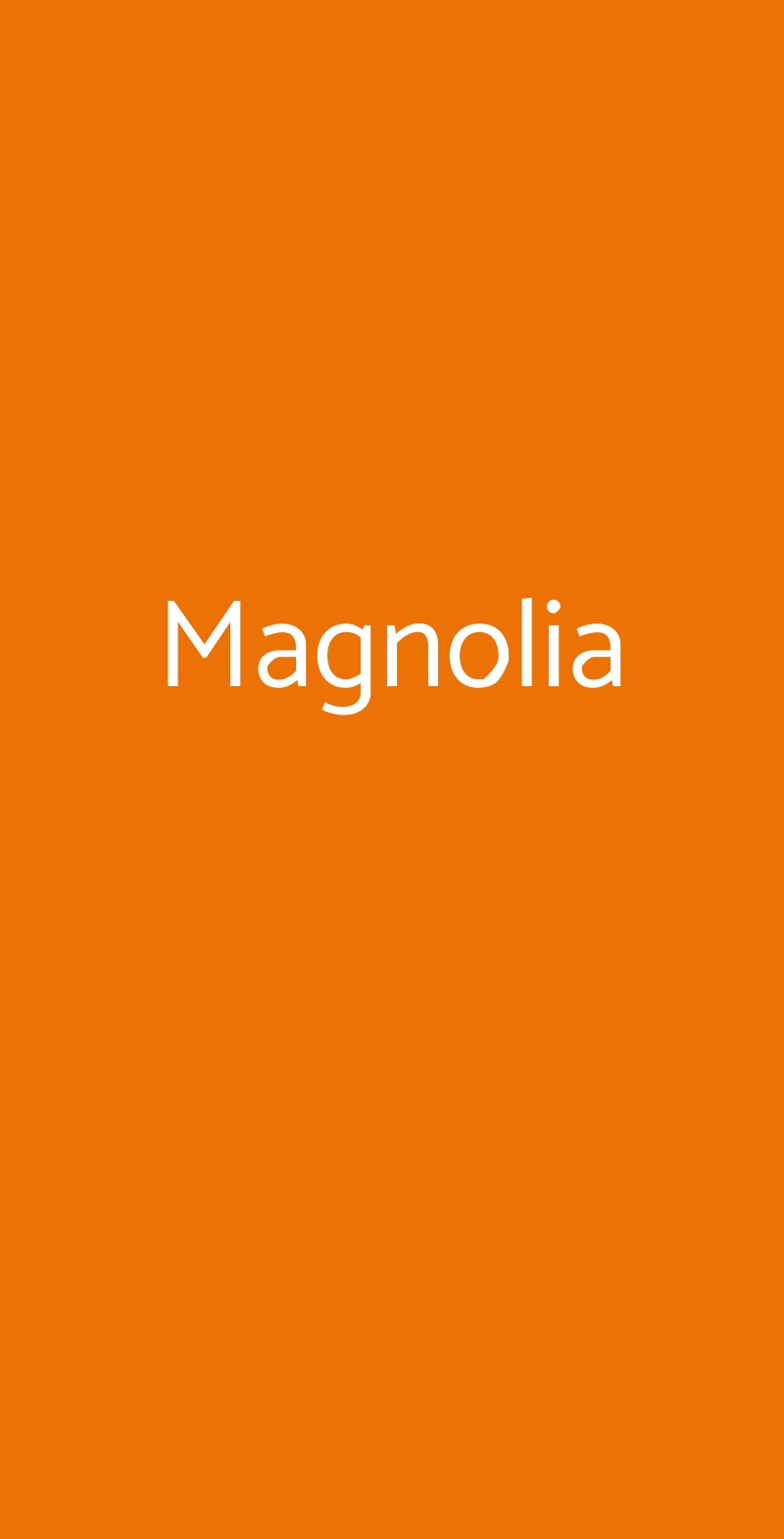 Magnolia Preganziol menù 1 pagina