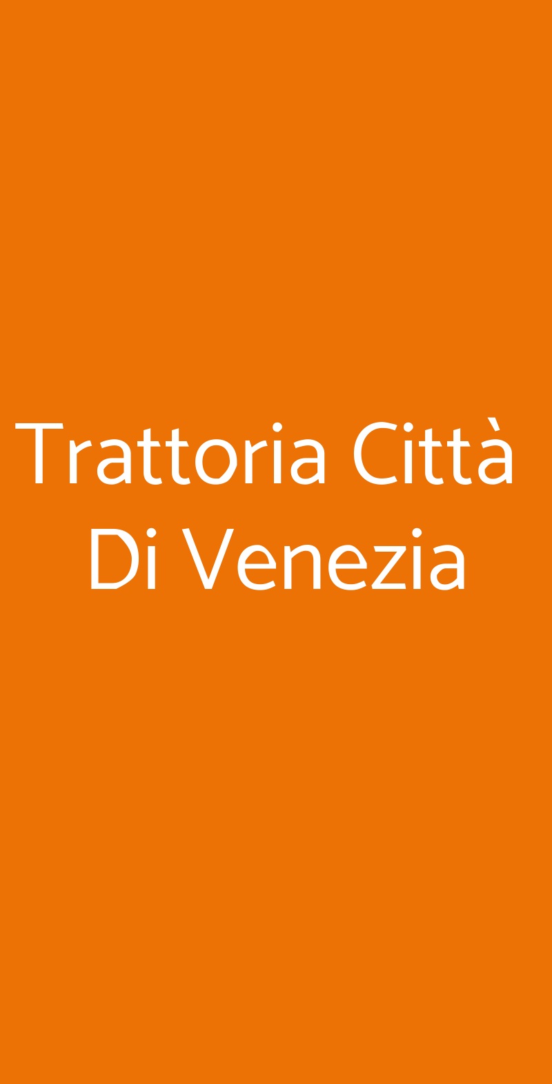 Trattoria Città  Di Venezia Conegliano menù 1 pagina