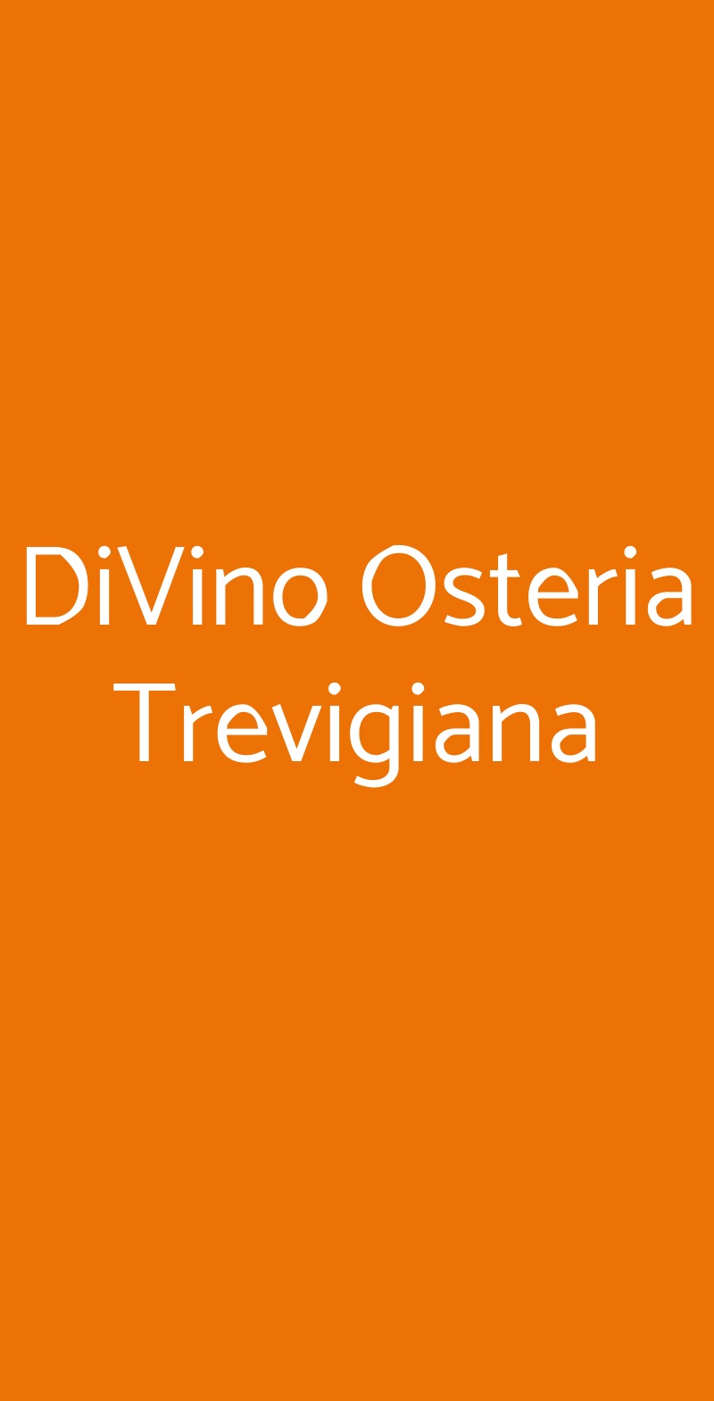DiVino Osteria Trevigiana Quinto di Treviso menù 1 pagina