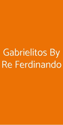 Gabrielitos By Re Ferdinando, Palau