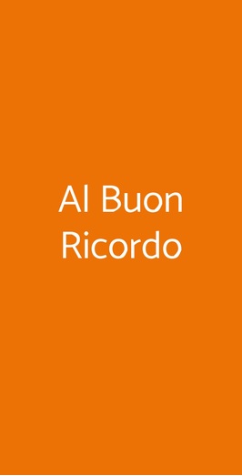 Al Buon Ricordo, Roma