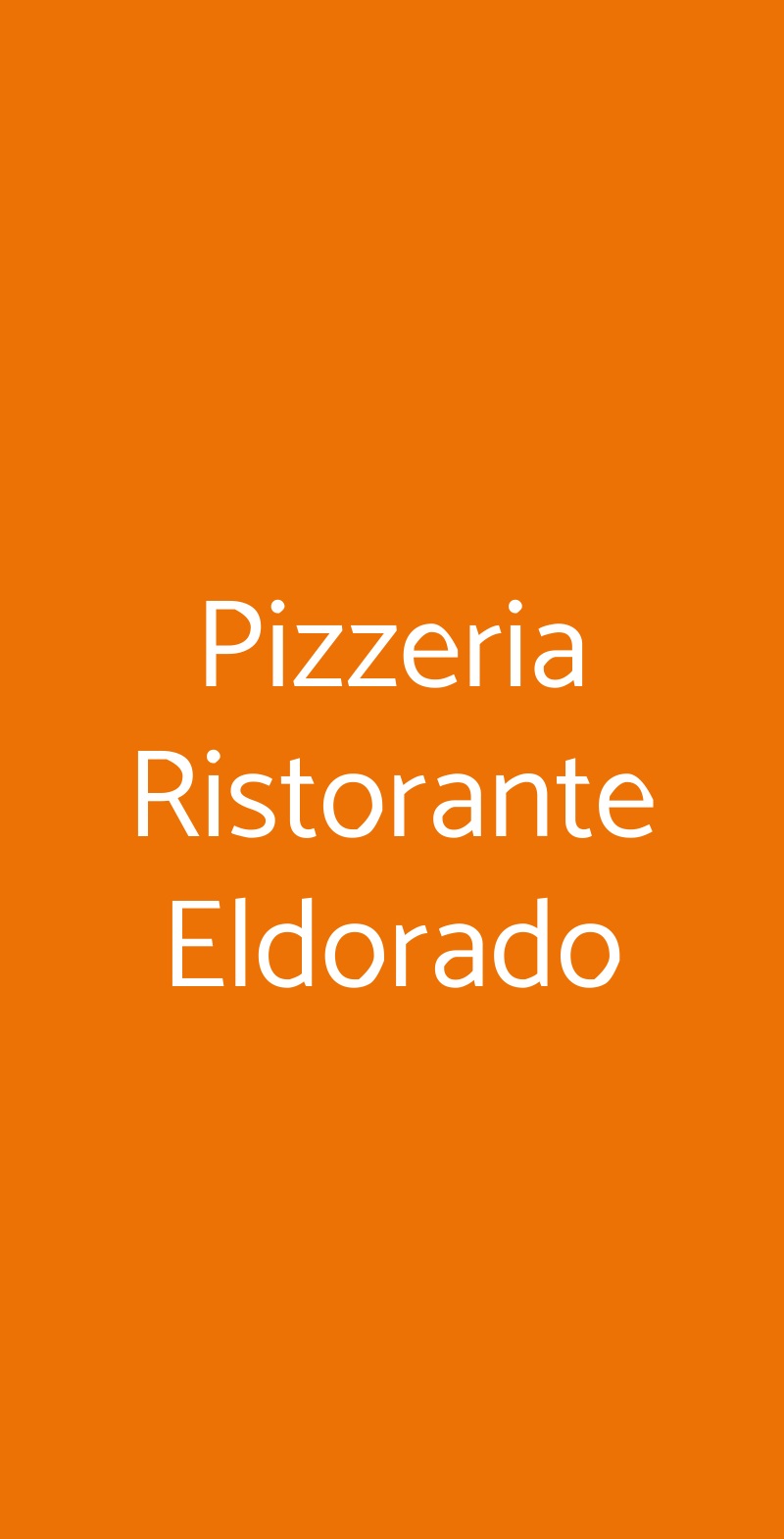Pizzeria Ristorante Eldorado Villorba menù 1 pagina