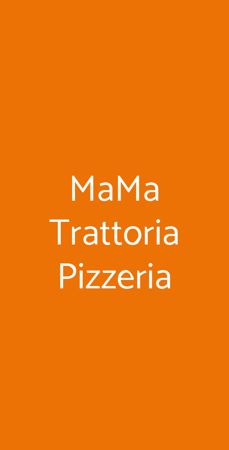 MaMa Trattoria Pizzeria Arzachena menù 1 pagina