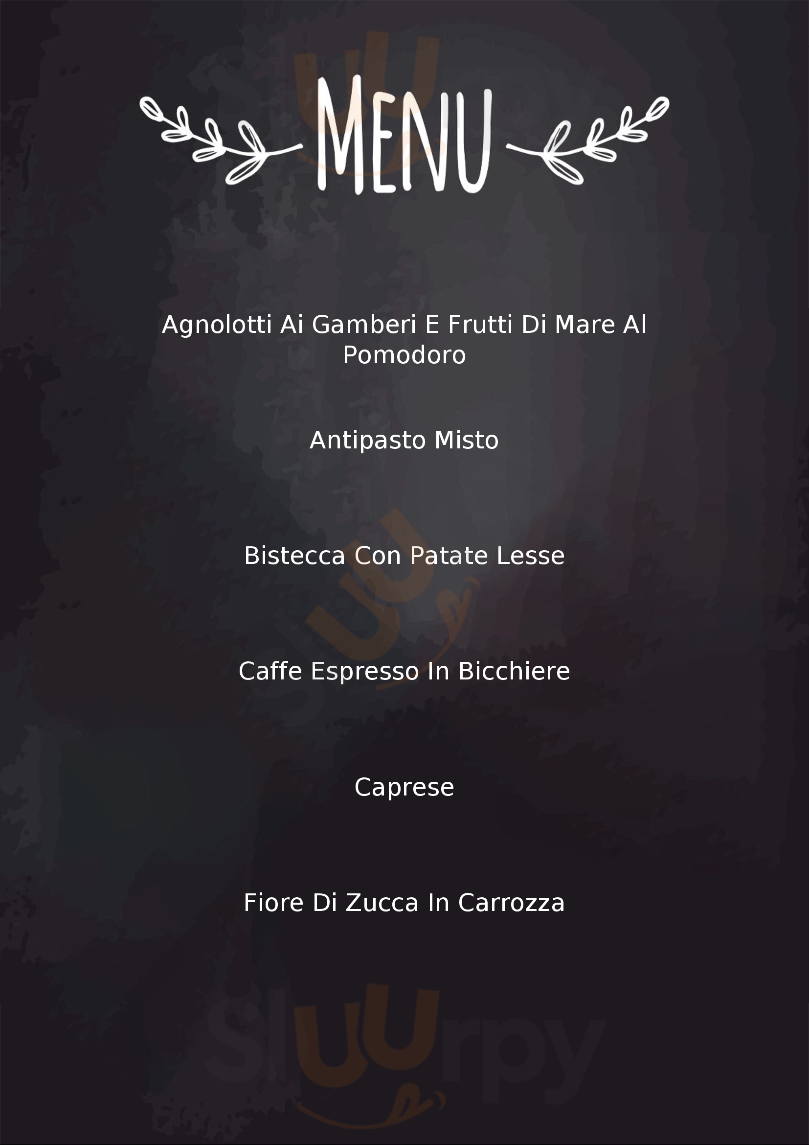 Osteria Cima Conegliano menù 1 pagina