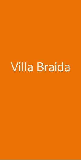 Villa Braida, Mogliano Veneto