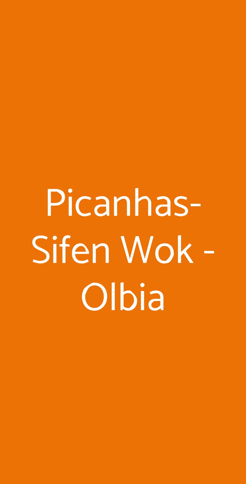 Picanhas- Sifen Wok - Olbia Olbia menù 1 pagina