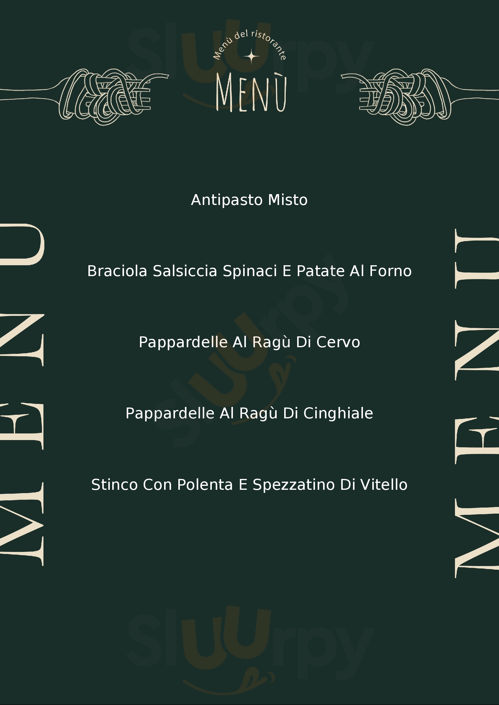 Osteria Alla Camillotta San Fior di Sopra menù 1 pagina