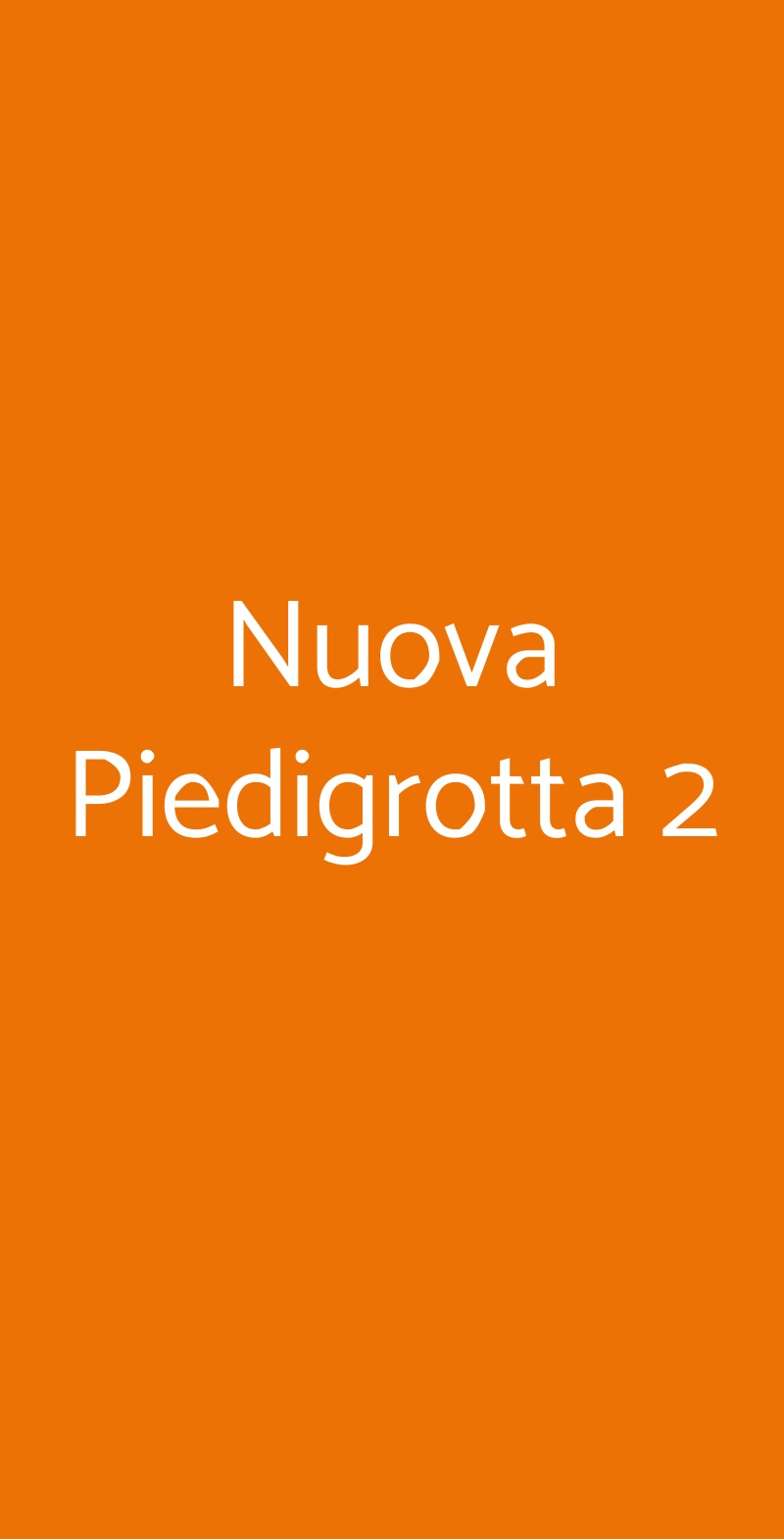 Nuova Piedigrotta 2 Reggio Emilia menù 1 pagina