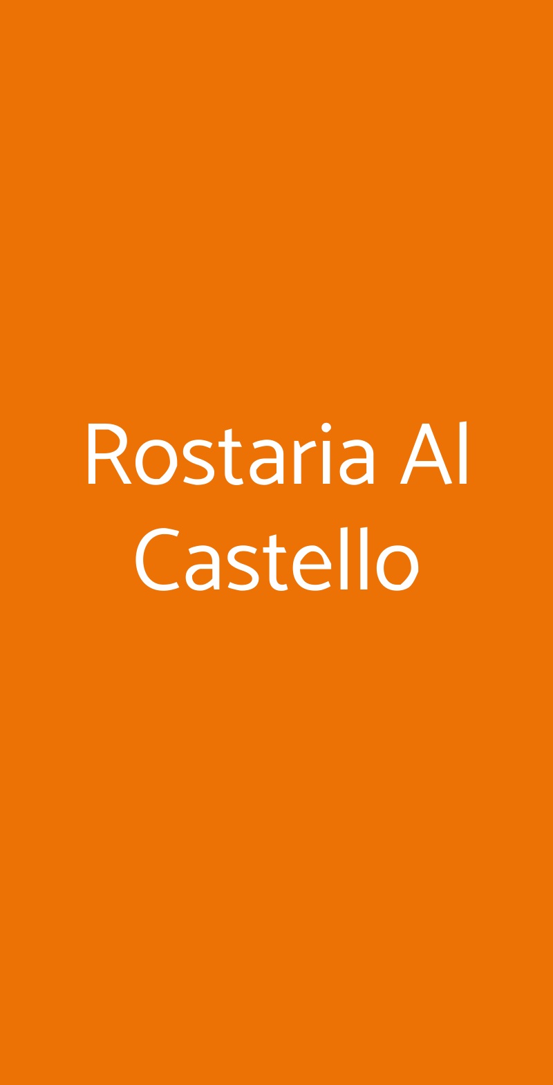 Rostaria Al Castello Arceto menù 1 pagina