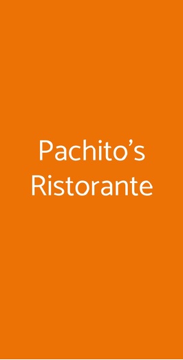 Pachito's Ristorante, Correggio