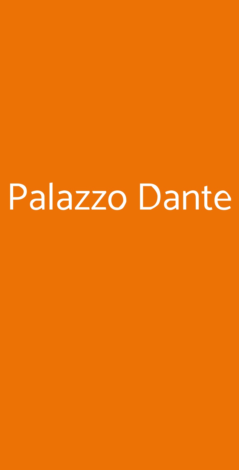 Palazzo Dante Racale menù 1 pagina