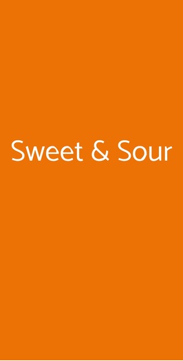 Sweet & Sour, Guastalla