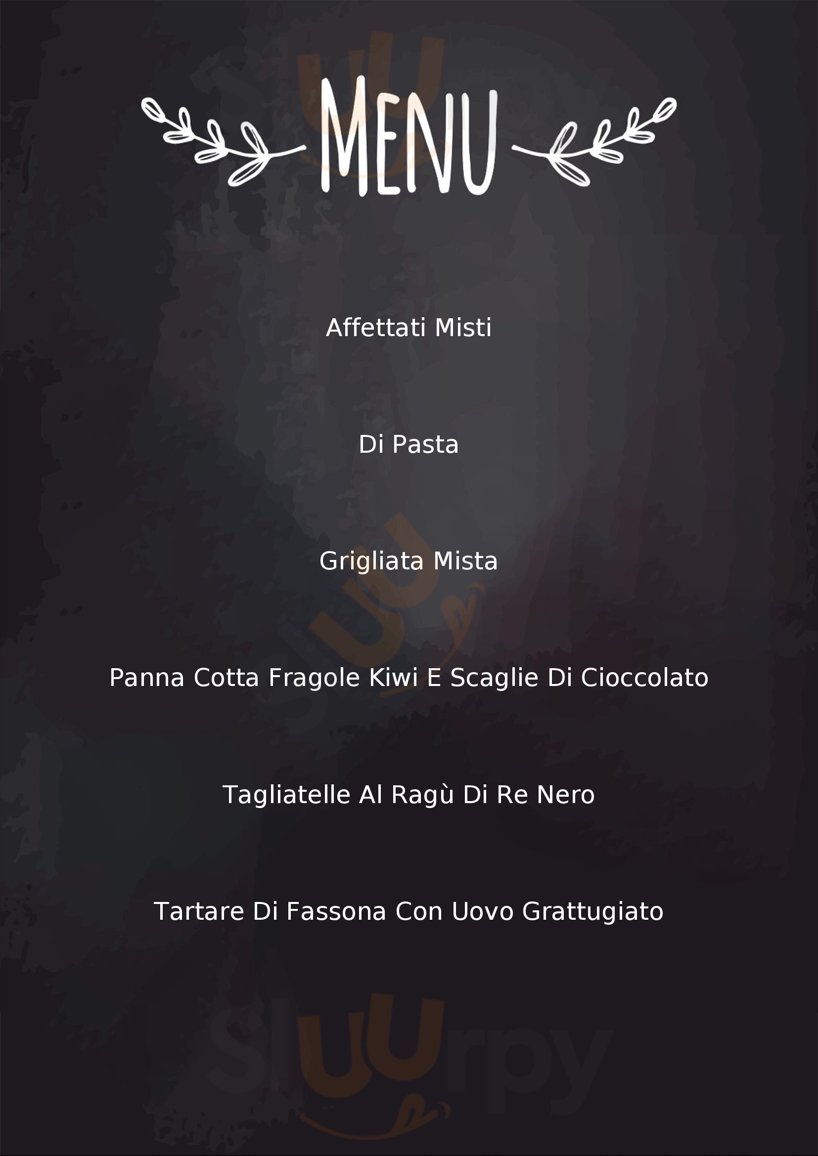 Osteria dell'Aviatore Reggio Emilia menù 1 pagina