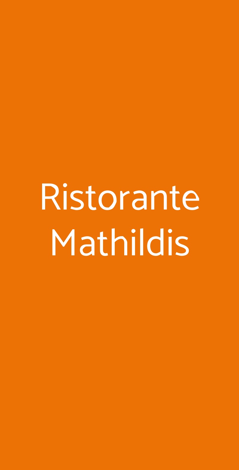 Ristorante Mathildis, Carpineti