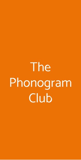 The Phonogram Club