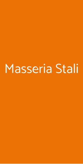 Masseria Stali, Caprarica di Lecce
