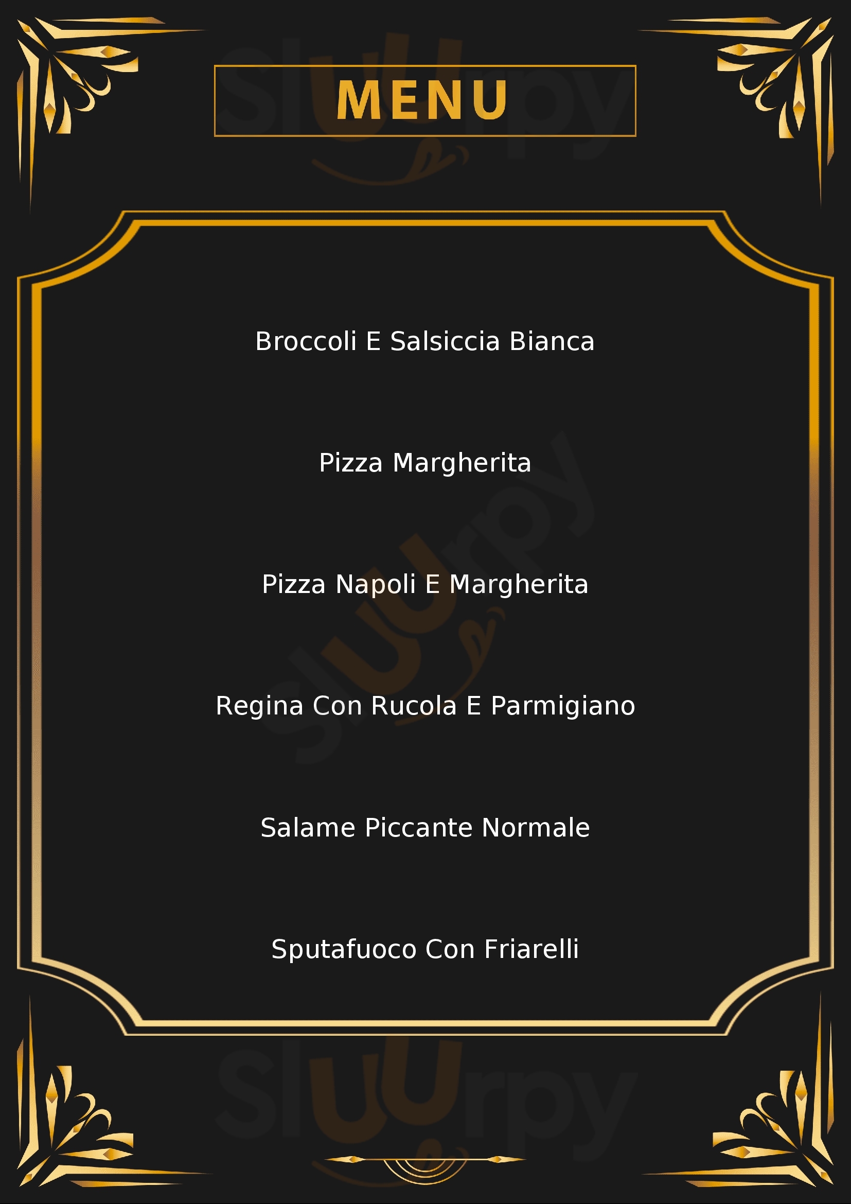 Pizzeria Mela Reggio Emilia menù 1 pagina