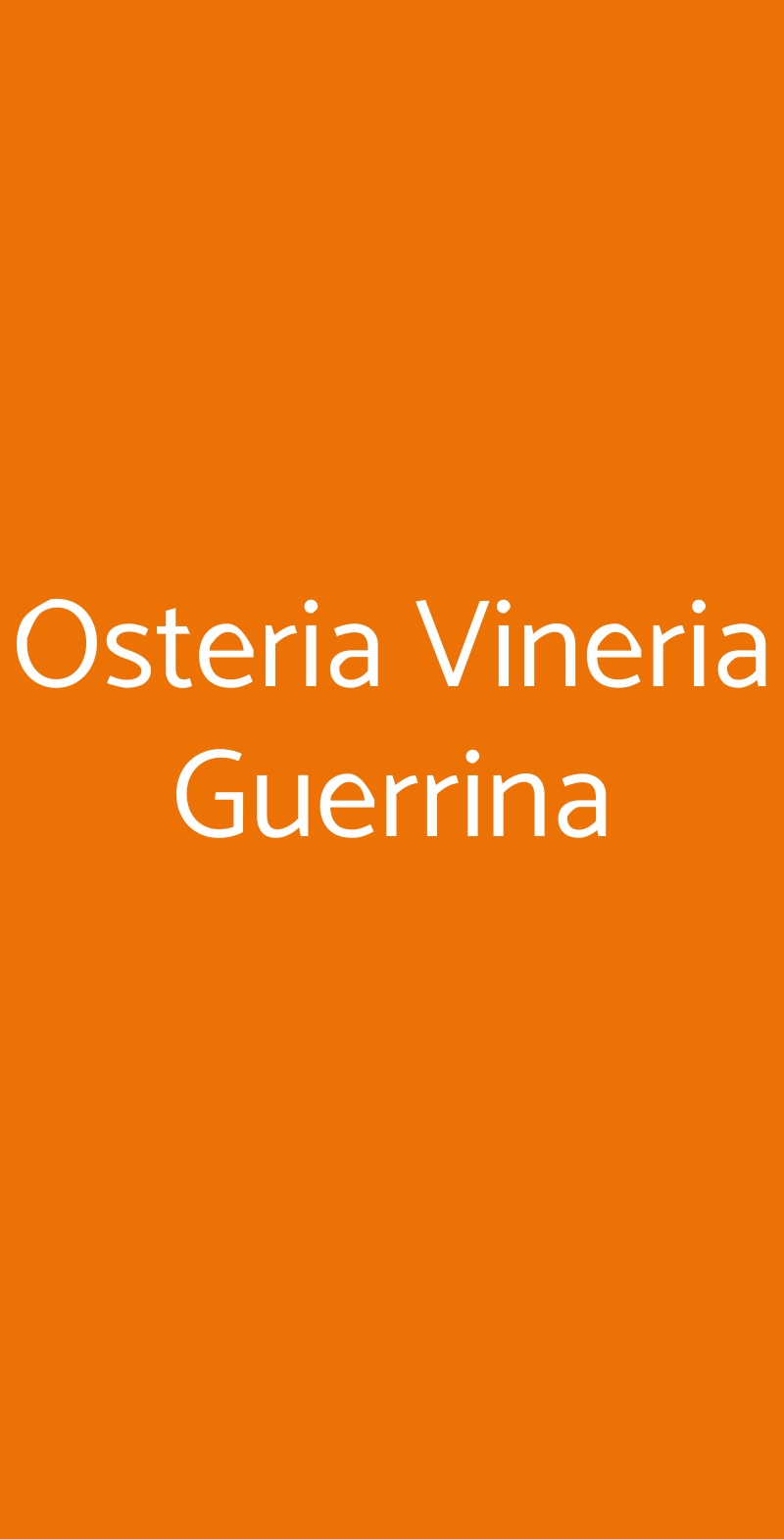 Osteria Vineria Guerrina Reggio Emilia menù 1 pagina