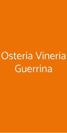 Osteria Vineria Guerrina, Reggio Emilia