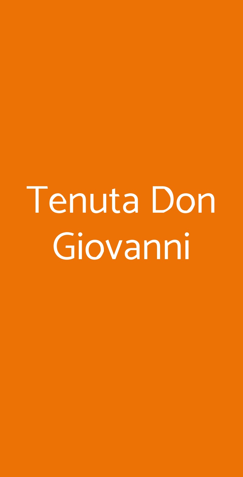 Tenuta Don Giovanni Melendugno menù 1 pagina