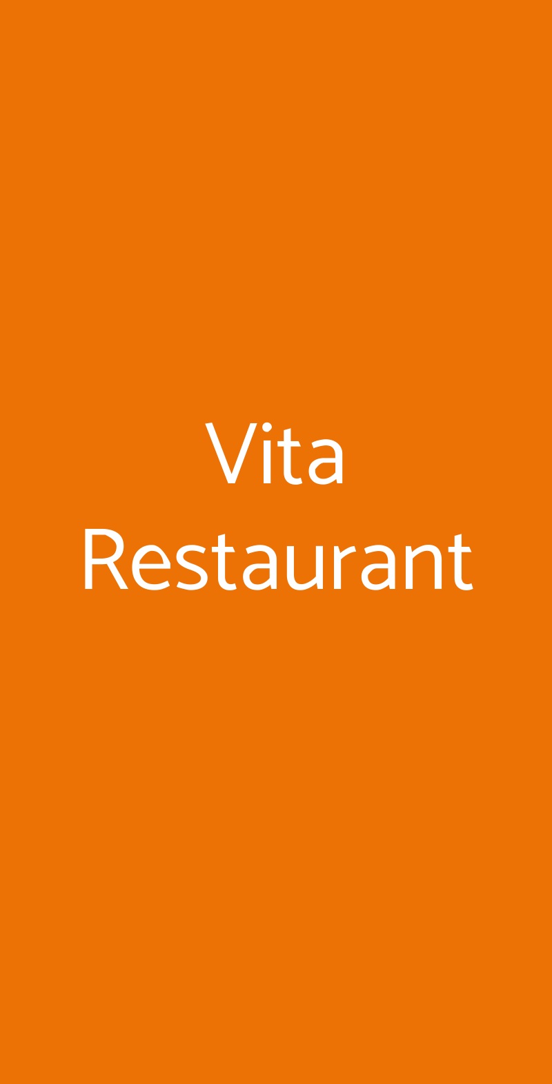 Vita Restaurant Lecce menù 1 pagina