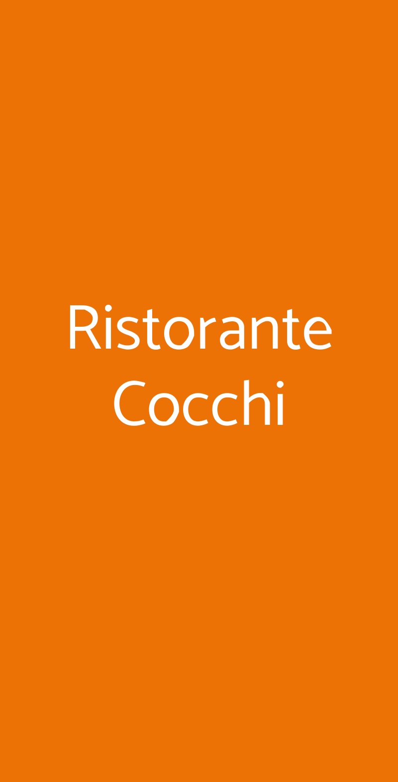 Ristorante Cocchi Parma menù 1 pagina