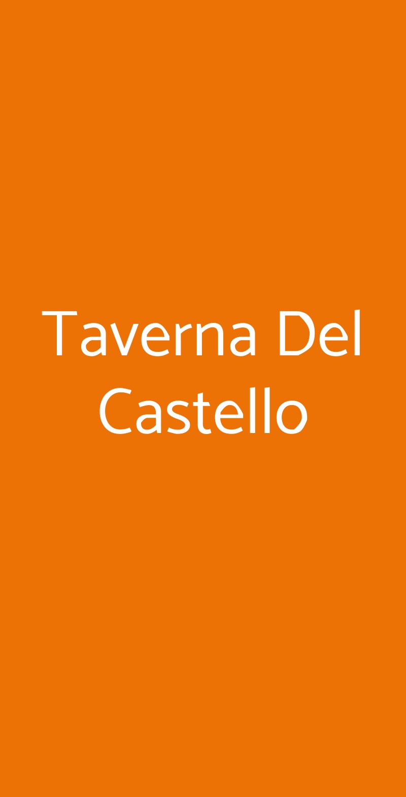 Taverna Del Castello Langhirano menù 1 pagina